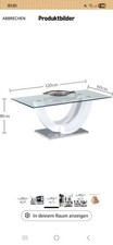 Couchtisch mit Glasplatte
