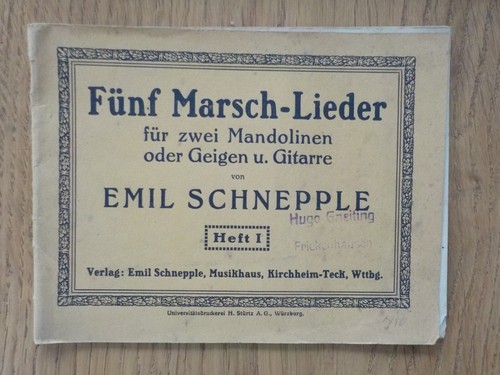 Fünf marsch lieder für - für, zwei