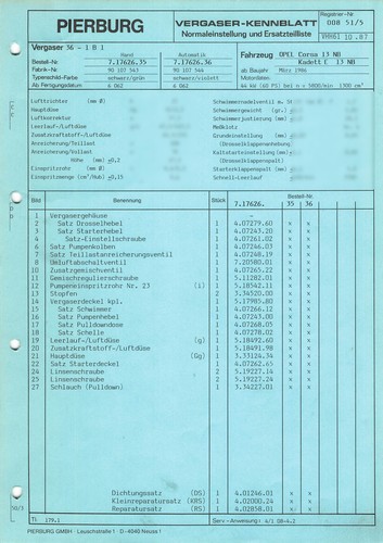Datenblatt einstelldaten - datenblatt,