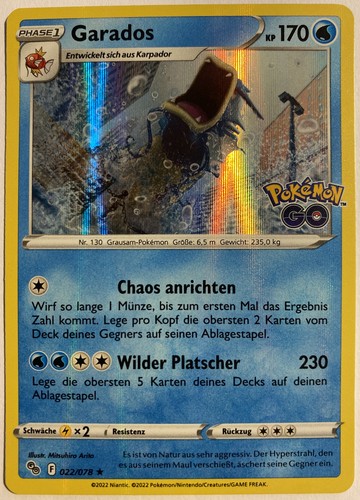 Pokemon garados holo - garados, deutsch