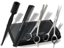 Friseurscheren Set im Etui Solingen Kamm 6 Zoll Haarschere Effilierschere 15cm