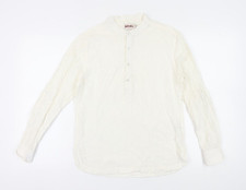 Fabindia Damenbluse weiß Slim