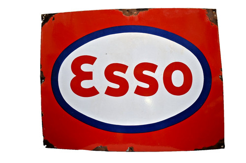 Vintage esso porzellan emaille - porzellan,
