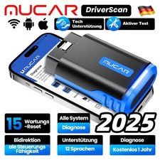 MUCAR DriverScan OBD2 Diagnosegerät KFZ Scanner Alle Systeme 15 reset Bluetooth