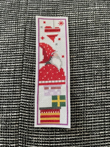 Lesezeichen gestickt