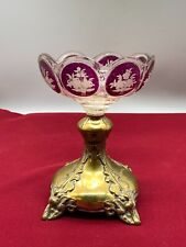 ANTIKE BIEDERMEIER GLAS SCHALE