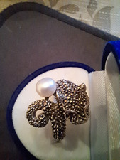 925Silber Ring Markasit mit