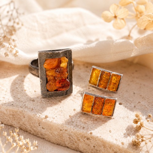 Schmuckset ring und ohrringe - ring,