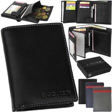J.JONES Herren Geldbörse RFID Leder Portemonnaie Geldbeutel Geldsack Brieftasche
