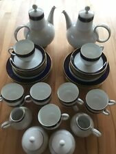Kaffeeservice von Heinrich, Kobaltblau - Serie Rondo, Vintage 60er Jahre