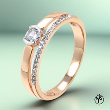 Ring Leuchtend grauer