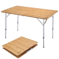 KINGCAMP Bambus Falt Tisch