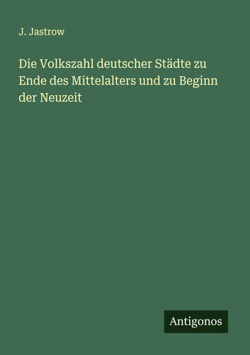Jastrow die volkszahl - |,