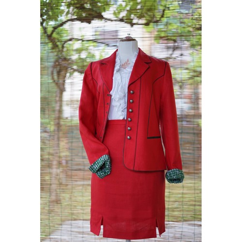Anzug jacke rock leinen - anzug,