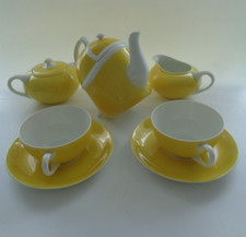 Rosenthal Kronach Art Deco um 1930 Teeservice 7 tlg. mit Kippkanne Top Zustand !