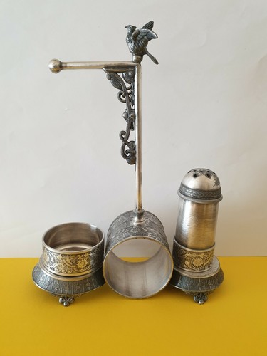 Menage set versilbert - set, antik