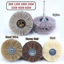 Scheibenbürsten Aufsatz Sisal / Pferdehaar / Nylon Rundbürsten für Bohrmaschinen