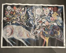 l IKEA BJÖRKSTA Leinwand (ohne Rahmen) (1,40* 1 m) - 2 Hirschen