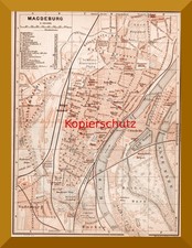 Magdeburg +original Stadtplan