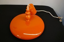 schöne Lampe orange 70er Jahre orig. Zustand Vintage Ufo Leuchte Emsa Stil