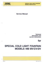 Karl Storz KALTLICHTQUELLE Model 490 BV-CV-DV - Serviceanleitung
