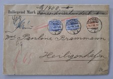 Deutsches Reich Wertbrief 1899