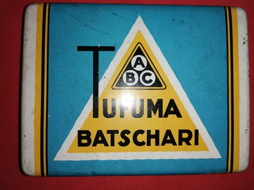 Antike blechdose batschari - antike,