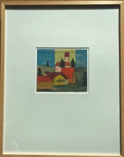 Möller, Rudolf - Aquarell/Gouache, Novembergruppe, entartete Kunst, signiert