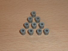 10 St. (10 pc.) Abstandshalter Distanzhülsen Kunststoff,  grau, Ø 2,5mm, L=6,3mm