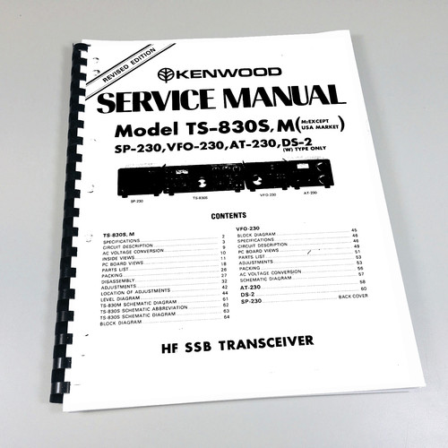 Kenwood 830s service manual - kenwood,