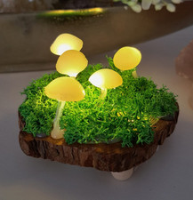 Wald Pilzlampe, Tischlampe, Pilzlicht, Nachtlicht, Dekoration Herbst, Batterie