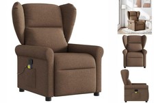 Massagesessel Braun Stoff