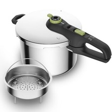 Tefal Secure Trendy 6L Schnellkochtopf Korb Induktion Edelstahl 6 Liter Kochtopf