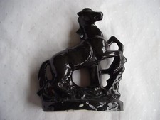 Porzellanfigur Pferd, schwarz