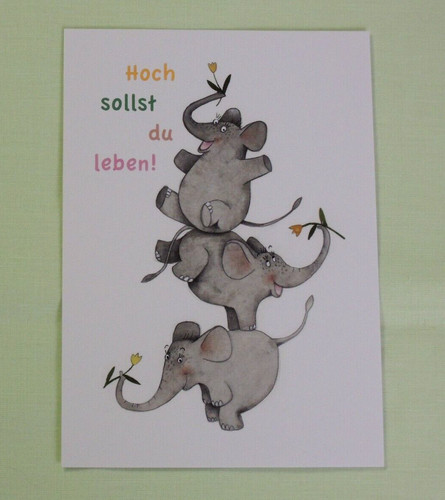 Postkarten geburtstag - 1x,