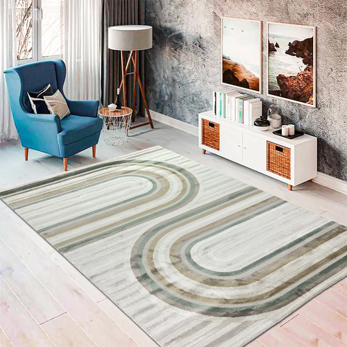 Designteppich creme beige - designteppich,