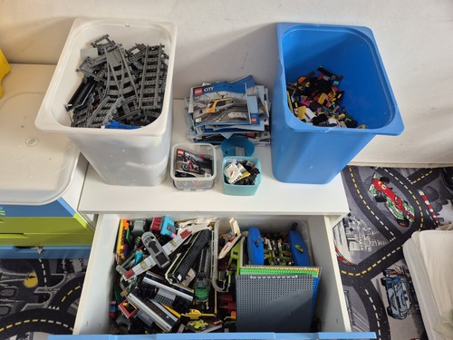 Große lego sammlung mit züge - große,