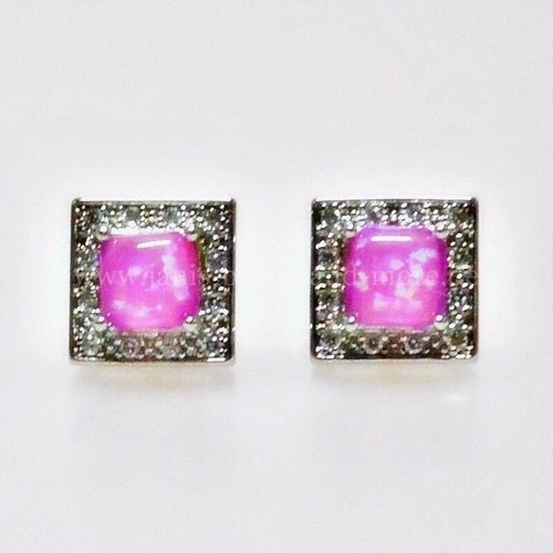 Pink cabochon feueropal - pink,