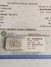 33 Stk Wertanlage Diamanten mit Zertifikat 2.24 ct Round Brilliant