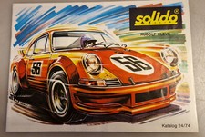 Solido Modellauto Brochüre, Katalog Nr.24 Rudolf Cleve, Original 1974