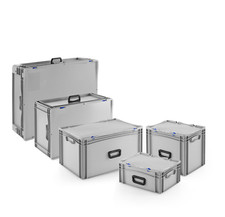 Werkzeugkoffer, Kunststoffbox mit Tragegriff, tragbare Eurobox, 40x30cm, 60x40cm