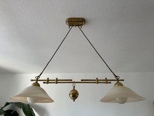 Vintage Menzel Anno 1900 Balkenpendelleuchte, restauriert & neu verkabelt