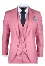 Herren 3 Teile Pink