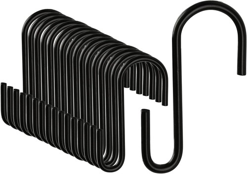 Haken edelstahl schwarz 20 - haken,