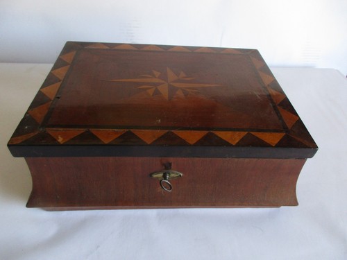 Antike biedermeier holzkiste - biedermeier,