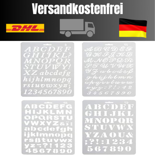 Kunststoff schablone zahlen - kunststoff,