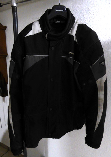 Motorradjacke schwarz grau - motorradjacke,, schwarz/grau