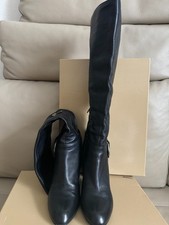 Stiefel , Italien/Sergio Rossi, Gr.39.schwarz, Absatz 9 cm, gebraucht