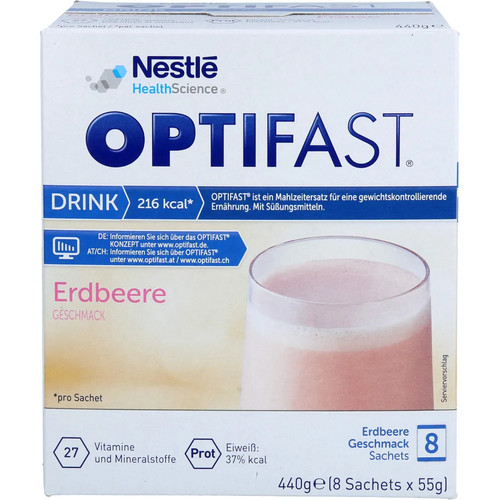 Optifast drink erdbeere pulver - erdbeere,
