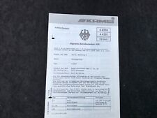 Betriebserlaubnis Kamei